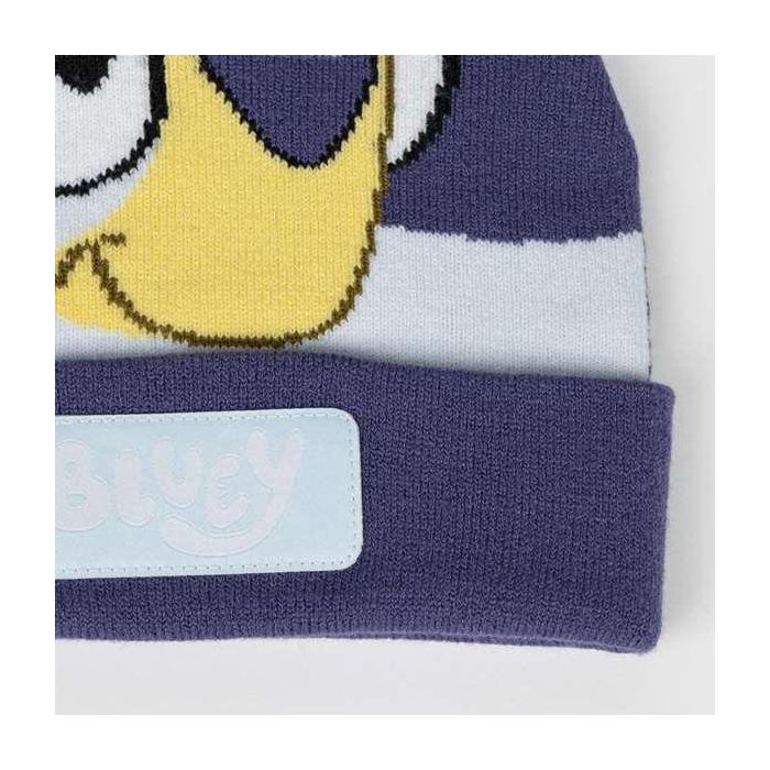 Gorro punto aplicaciones bluey 4