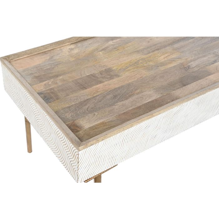 Mesa de Centro Home ESPRIT Hierro Madera de mango 120 x 60 x 57 cm 1