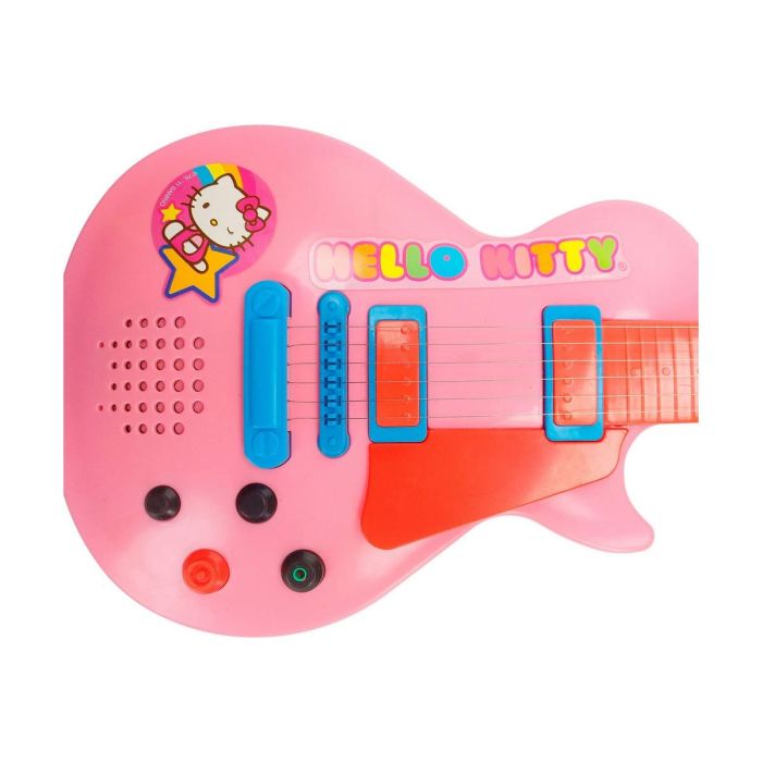 Guitarra hello kitty electronica con micro 55x20x4 cm 7