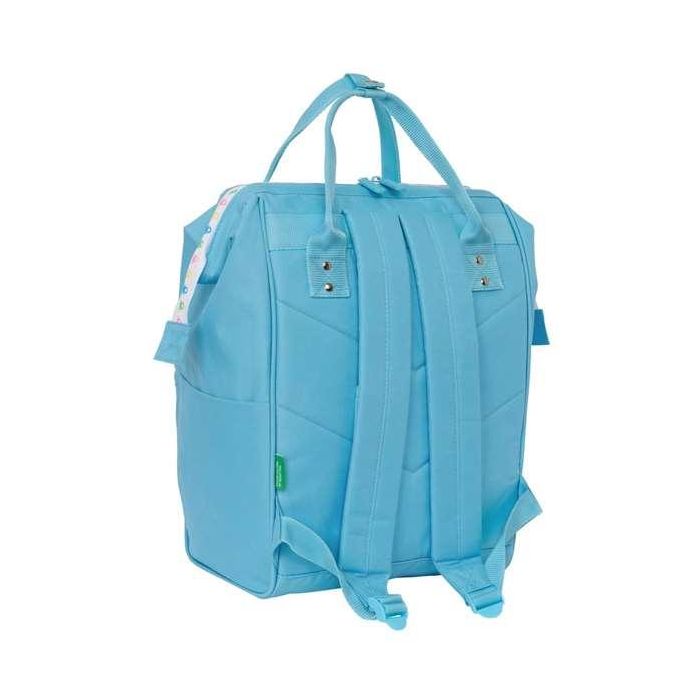 Mochila para Portátil Benetton Spring Azul cielo 27 x 40 x 19 cm 5 Mochila para Portátil Benetton Spring Azul cielo 27 x 40 x 19 cm 5
