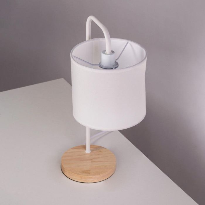 SKD-T1012 Lámpara de Mesa El Tigre Tela y Madera | Diseño Moderno y Único | Casquillo E27 Compatible LED RGB CCT para Hogar y Negocio 2