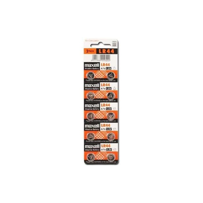 Maxell Pilas Planas Alcalinas 1,5 V Libre De Mercurio - Lr44 A76 Ag13 357 Blister 10 Unidades Maxell Pilas Planas Alcalinas 1,5 V Libre De Mercurio - Lr44 A76 Ag13 357 Blister 10 Unidades