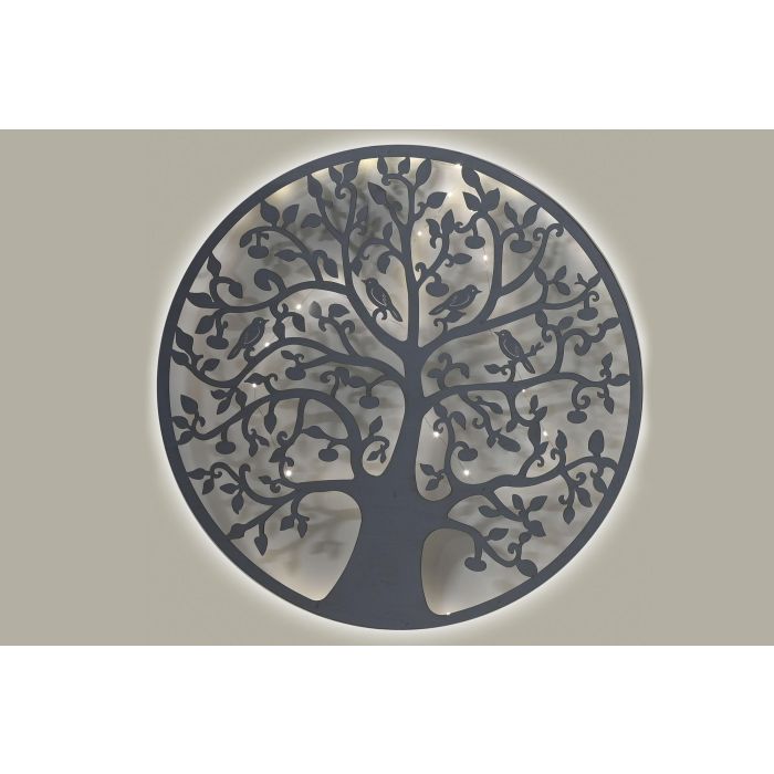 Decoracion Pared Shabby DKD Home Decor Blanco 2 x 99 x 99 cm