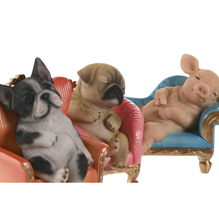 Figura Urban DKD Home Decor Multicolor 9.5 x 14 x 15 cm (3 Unidades) 1 Figura Urban DKD Home Decor Multicolor 9.5 x 14 x 15 cm (3 Unidades) 1