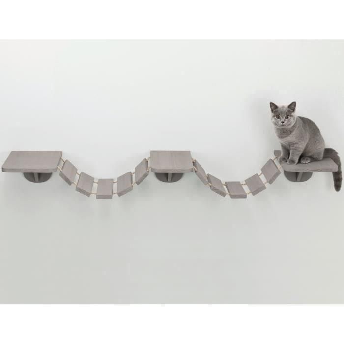 Trixie Escalera trepadora para gatos, de montaje en pared, 150 x 30 cm, color Taupe