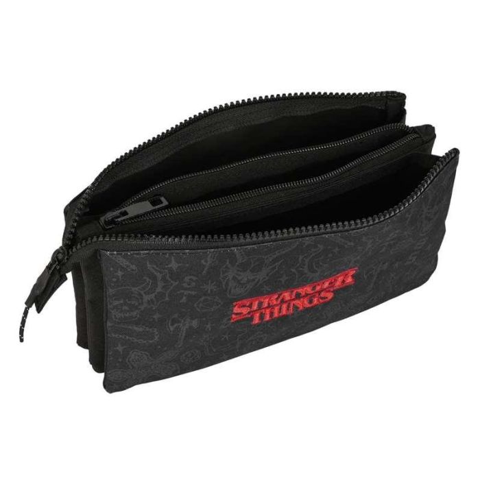 Bolso Escolar Portatodo Safta Triple Stranger Things 120x220x30 mm 5 Bolso Escolar Portatodo Safta Triple Stranger Things 120x220x30 mm 5