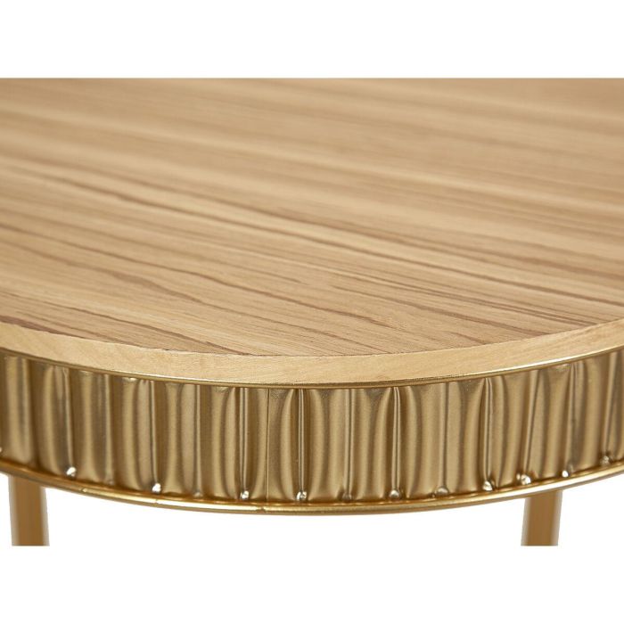 Mesa auxiliar Romimex Dorado Gold Madera Metal 40 x 54 x 40 cm 1