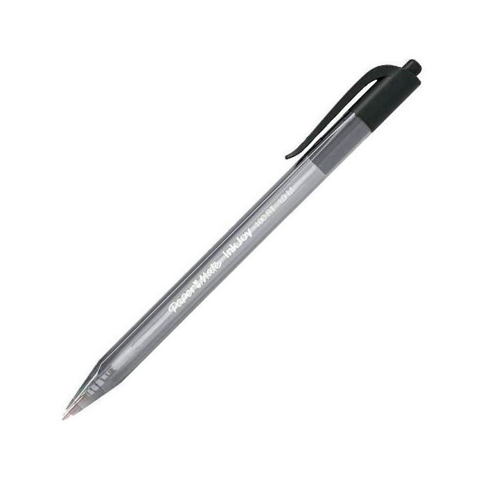 Boligrafo Paper Mate Inkjoy 100 Retractil Punta Media Negro Boligrafo Paper Mate Inkjoy 100 Retractil Punta Media Negro