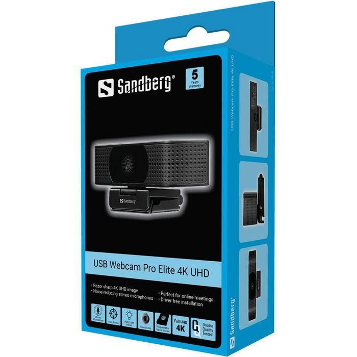 Sandberg USB Webcam Pro Elite 4K UHD 4 Sandberg USB Webcam Pro Elite 4K UHD 4