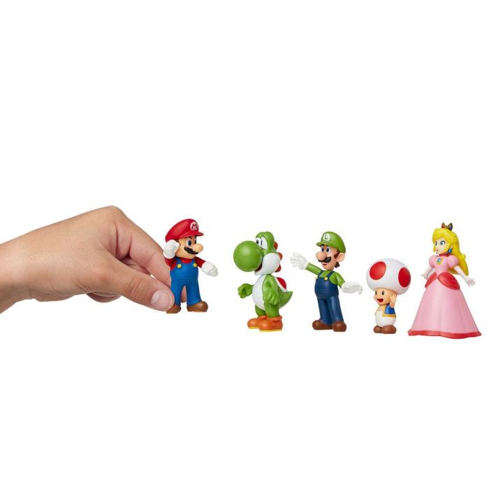 Jakks Pacific 400904 Pack 5 Figuras Super Mario 6cm Articuladas Set Coleccionables Mario, Luigi, Peach, Yoshi, Toad para Niños +3 Años 4 Jakks Pacific 400904 Pack 5 Figuras Super Mario 6cm Articuladas Set Coleccionables Mario, Luigi, Peach, Yoshi, Toad para Niños +3 Años 4