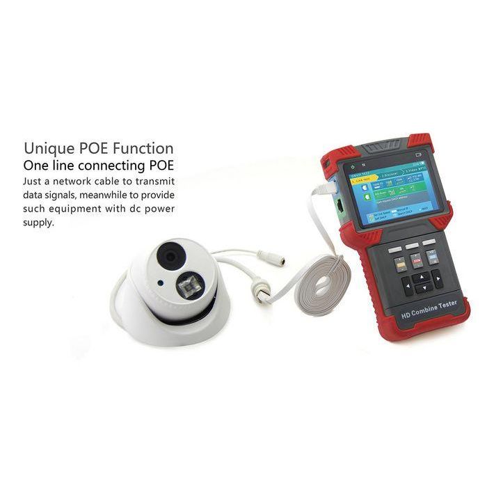 Ernitec Monitor de Prueba 4" 4K Wi-Fi HDCVI/AHD/TVI/CVBS DC12V Salida 12V 2A 2