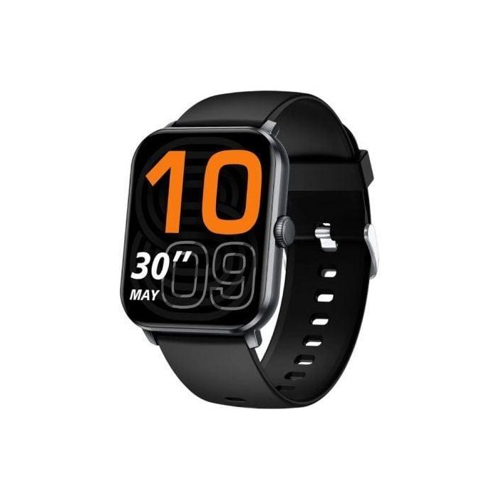 Qubo Smartwatch SMT-200 con Notificaciones, Frecuencia Cardíaca, Llamadas Bluetooth y 100 Modos Sport, Color Negro
