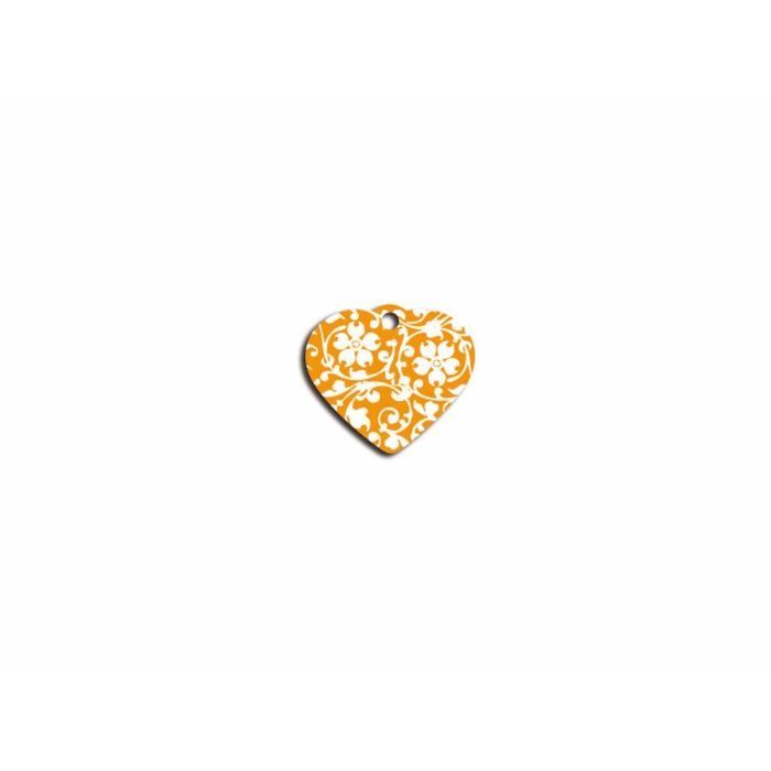 Placa identificativa Imarc Heart Amarillo Naranja