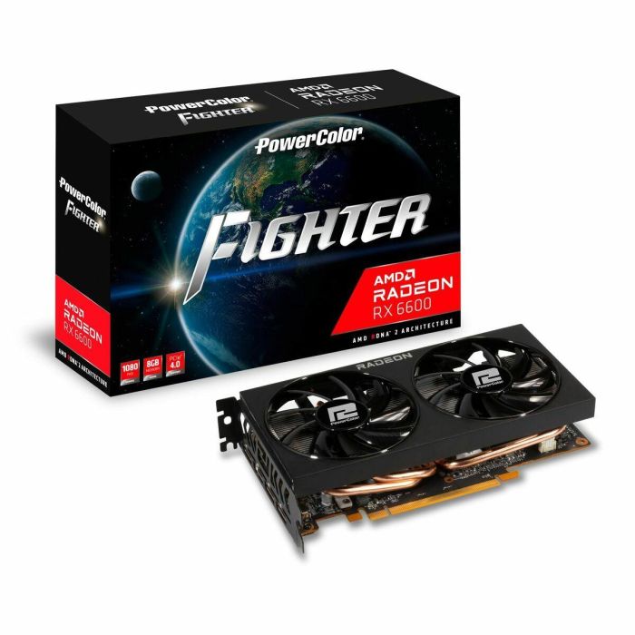 Tarjeta Gráfica Powercolor AXRX 6600 8GBD6-3DH AMD Radeon RX 6600 8 GB GDDR6 Tarjeta Gráfica Powercolor AXRX 6600 8GBD6-3DH AMD Radeon RX 6600 8 GB GDDR6