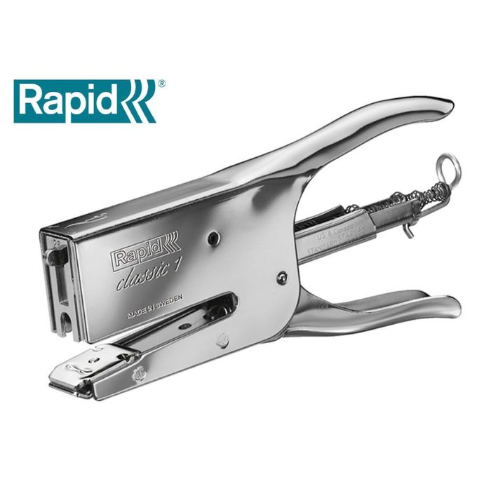 Grapadora Rapid De Tenaza K1 Capacidad 50 Hojas Usa Grapas 22-6 24-6 Y 24-8