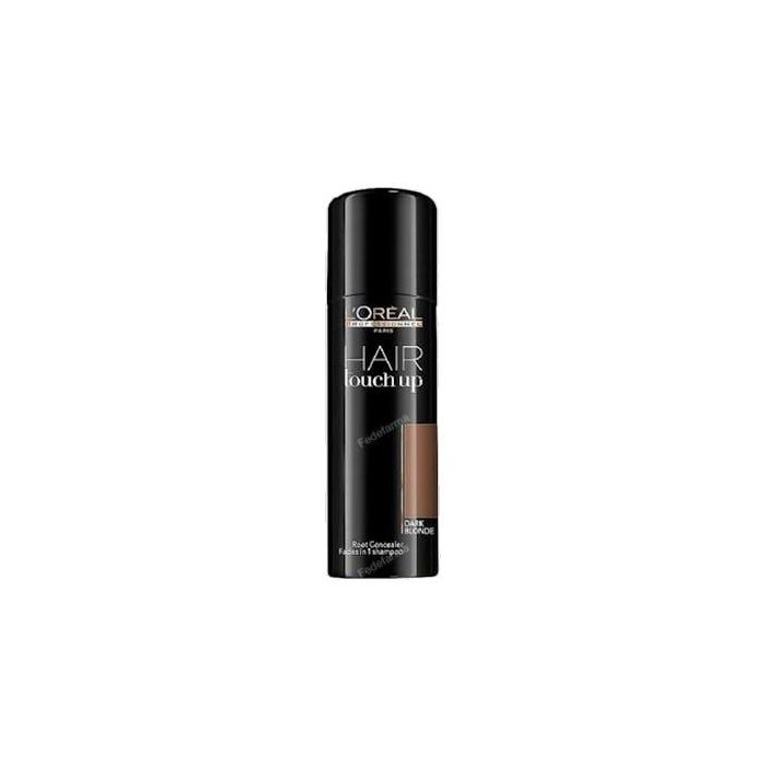 L'Oreal Hair Touch Up Dark Blonde 75ml - Spray corrector de raíces, cubre canas, resistente al agua