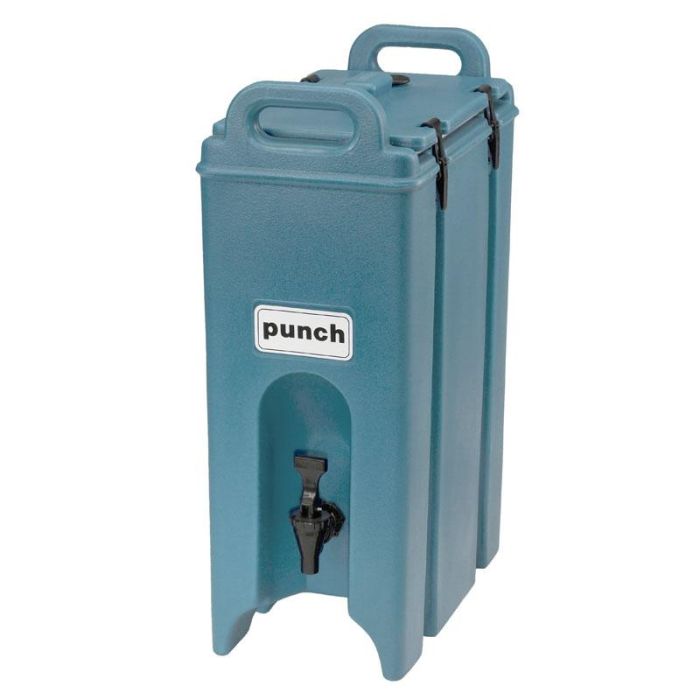 CAMBRO - 500LCD-401 - Contenedor Camtainer isotérmico para líquidos 18 L - 42 x 23 x 62 cm - Azul pizarra