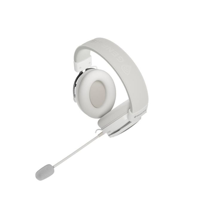 GENESIS Toron 301 Auriculares Gaming Alámbricos Diadema Blanco con Transductores 53mm y Micrófono Boom Desmontable Ultraligeros 6