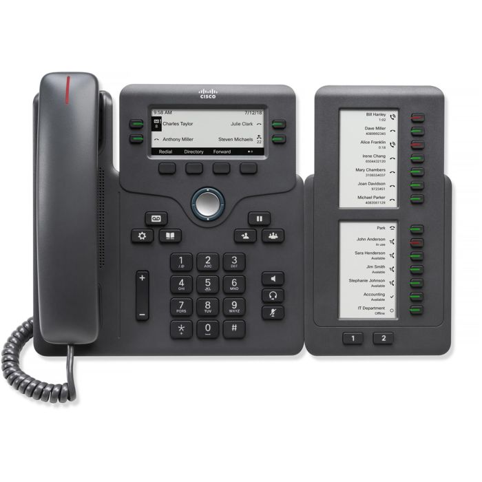 Cisco KEM FOR 6800 CP-68KEM-3PCC= Módulo de expansión de teclas para teléfonos IP 6800, Gris 1