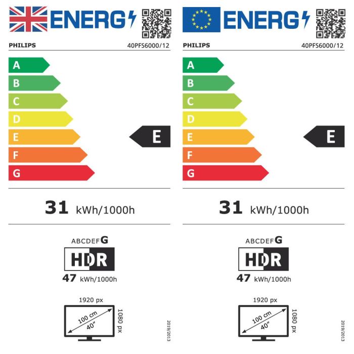 Philips 40PFS6000 Televisor LED 40" Full HD 1920x1080 HDR10 3xHDMI