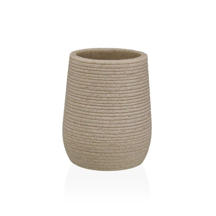 Portacepillos de Dientes Versa Beige Resina 8,5 x 10 x 8,5 cm 0 Portacepillos de Dientes Versa Beige Resina 8,5 x 10 x 8,5 cm 0