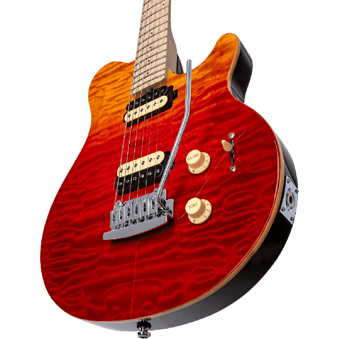 Guitarra Eléctrica Axis Ax3 Quilted Maple Hh M/M Tremolo - Spectrum Red 4 Guitarra Eléctrica Axis Ax3 Quilted Maple Hh M/M Tremolo - Spectrum Red 4