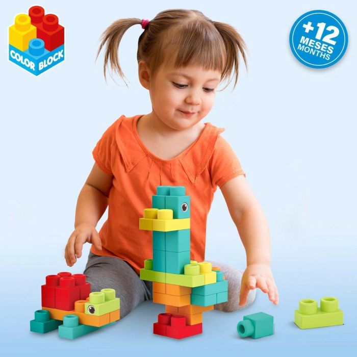 Juego de Construcción Color Block Bolsa 36 Piezas (6 Unidades) 3 Juego de Construcción Color Block Bolsa 36 Piezas (6 Unidades) 3
