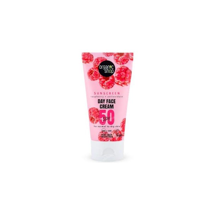Crema De Dia Facial Con Proteccion Solar Frambuesa + Antioxidantes Spf50, 50 Ml Crema De Dia Facial Con Proteccion Solar Frambuesa + Antioxidantes Spf50, 50 Ml