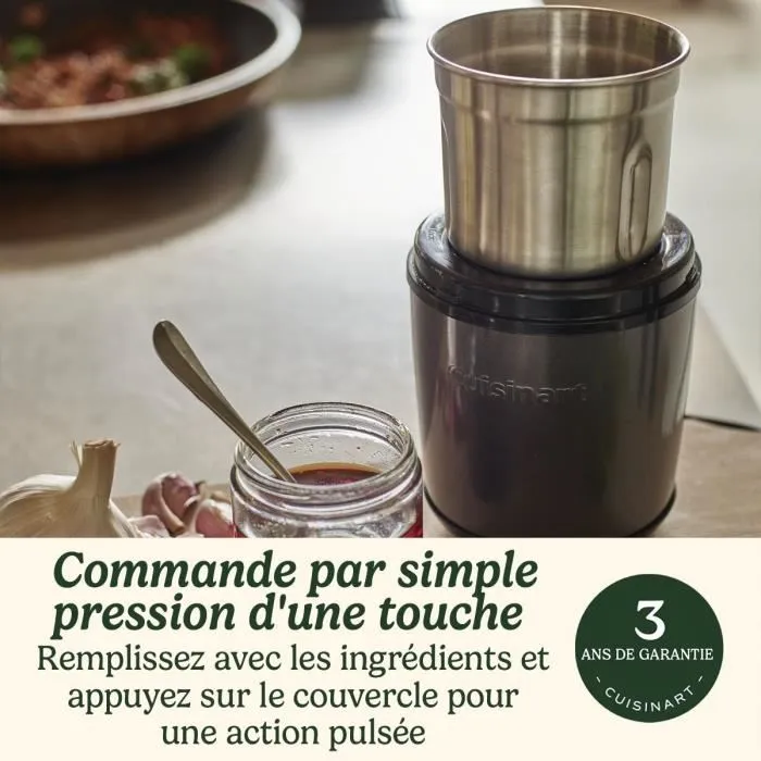 Cuisinart CUI3030050152517 Molinillo de Especias, Accionamiento por Pulsos, 2 Recipientes con Tapa, Azul Medianoche 5