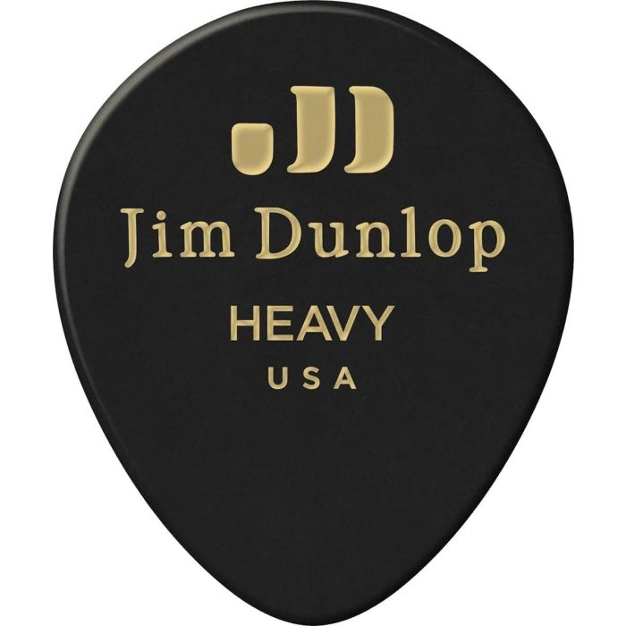 DUNLOP Púas Genuine Celluloid Teardrop Negra - Heavy Pack 12 Unidades 0 DUNLOP Púas Genuine Celluloid Teardrop Negra - Heavy Pack 12 Unidades 0