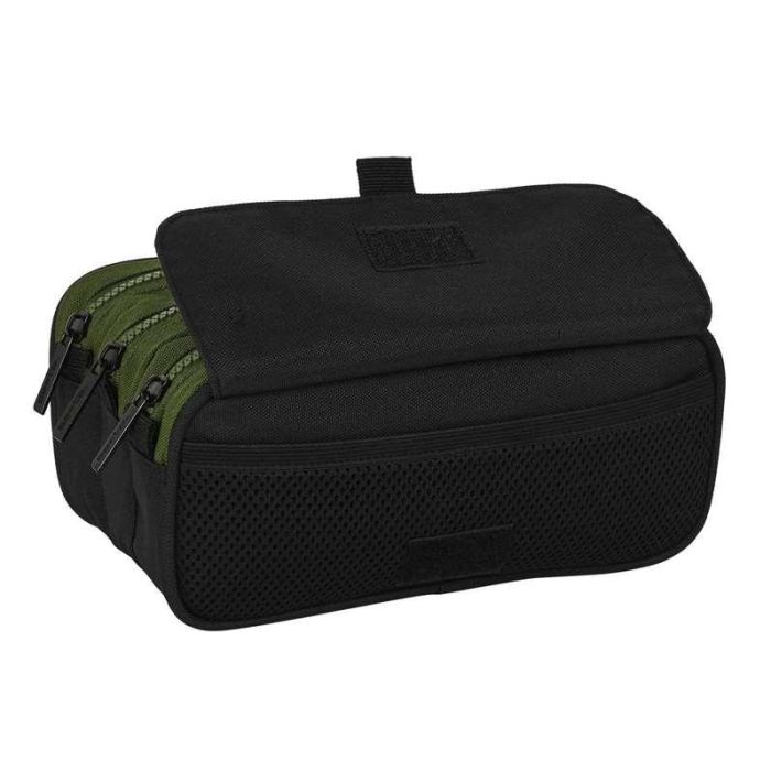 Portatodo Triple Safta Dark forest Negro Verde 21,5 x 10 x 8 cm 2 Portatodo Triple Safta Dark forest Negro Verde 21,5 x 10 x 8 cm 2
