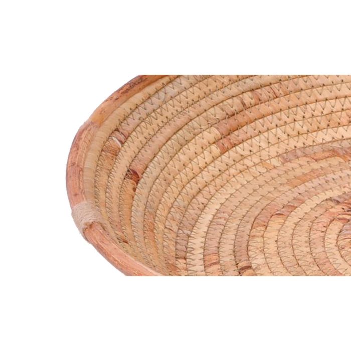 DKD Home Decor Centro Mesa Tropical Marron 42 x 8 x 42 cm Hecho a mano 1