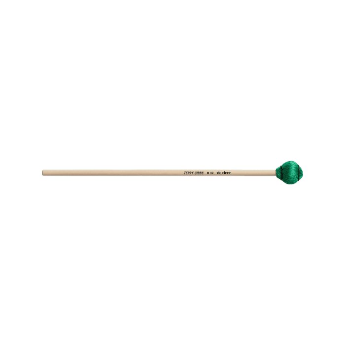 VicFirth M32 Mazas Terry Gibbs para Vibráfono - Mediana Dura, Verde