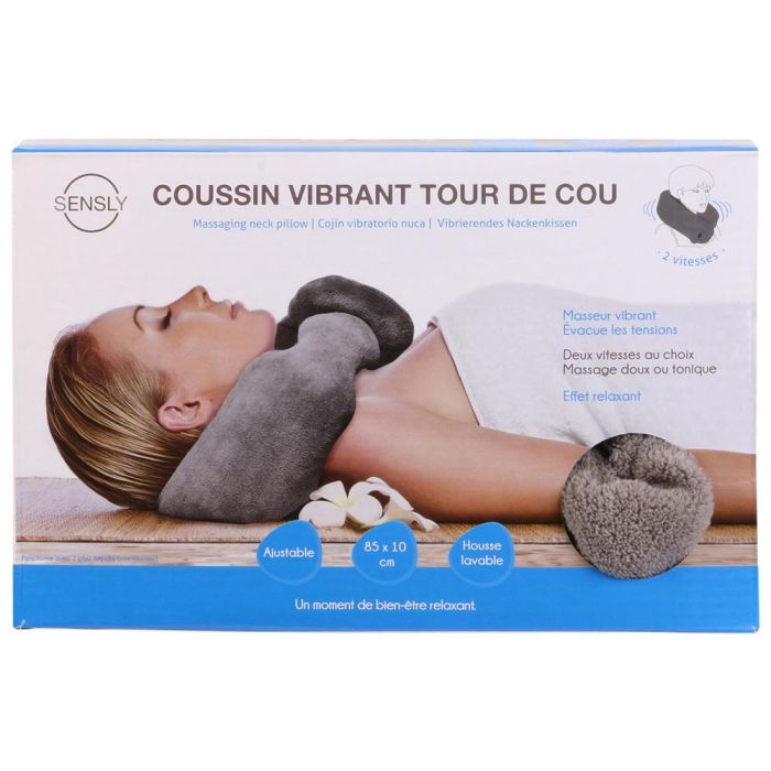 Sensly Cojín Cervical Con Vibración Para Relajación Y Masaje 0 Sensly Cojín Cervical Con Vibración Para Relajación Y Masaje 0