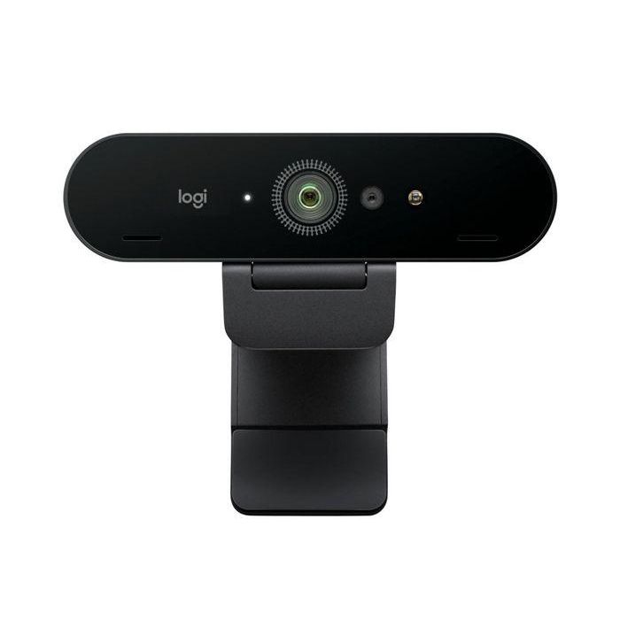 Logitech Brio 4K Webcam Ultra HD con HDR, RightLight 3, Micrófonos Omnidireccionales y Reconocimiento Facial Windows Hello USB-A Negro 1
