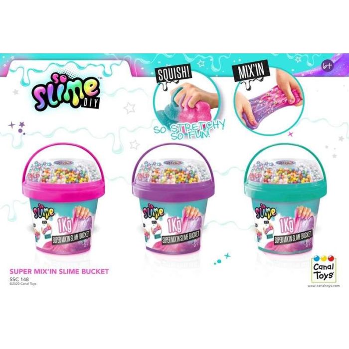 Cubo super slime 1kg con bolitas de colores para mezclar13,20x13,20x12,50 cm - modelos surtidos 8 Cubo super slime 1kg con bolitas de colores para mezclar13,20x13,20x12,50 cm - modelos surtidos 8