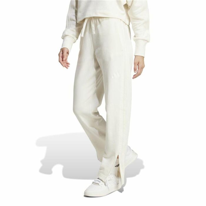 Pantalón Largo Deportivo Adidas All Szn French Terry Blanco Mujer