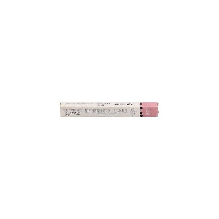 BEAUTY MADE EASY Lápiz Labial Brillo Natural Blush 6g - Hidratante, Vegano y Biodegradable Sin Plásticos