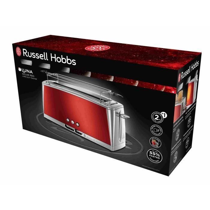 Russell Hobbs 23250-56 Tostadora Luna Rojo Solar con Tecnología Fast Toast 55% más rápida, Rendija Larga y Lift'n Look 1 Russell Hobbs 23250-56 Tostadora Luna Rojo Solar con Tecnología Fast Toast 55% más rápida, Rendija Larga y Lift'n Look 1