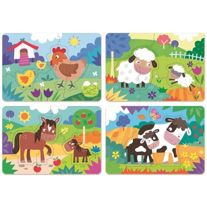 Puzzles progresivos 5-6-7-8 piezas mamás y bebés my first puzzles 1 Puzzles progresivos 5-6-7-8 piezas mamás y bebés my first puzzles 1