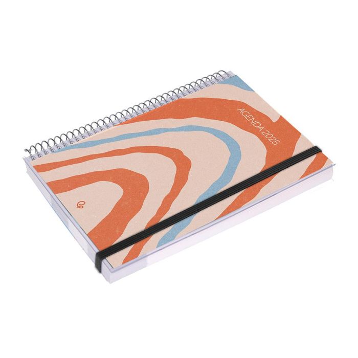 Agenda Espiral Liderpapel Tinos A5 2025 Personalizable Dia Pagina Papel 70 gr 6