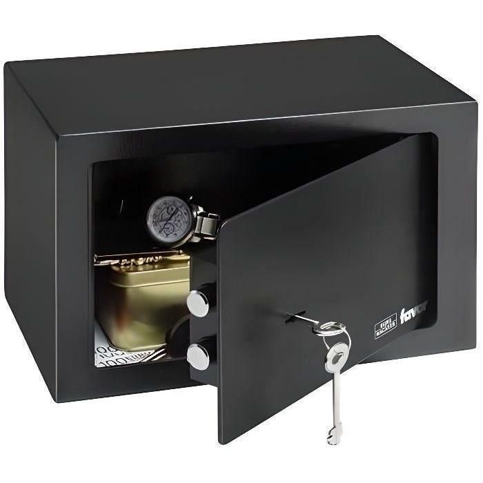 BURG-WÄCHTER Favor S3 K Caja Fuerte de Seguridad con Cerradura de Llave de Doble Bit, Pared Simple Robusta, 2 Llaves 0 BURG-WÄCHTER Favor S3 K Caja Fuerte de Seguridad con Cerradura de Llave de Doble Bit, Pared Simple Robusta, 2 Llaves 0