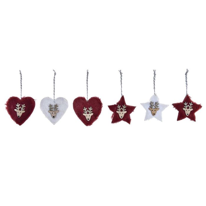Decoracion Colgante Navidad Alpina DKD Home Decor Rojo Blanco 8 x 1 x 21 cm Set de 3 (2 Unidades) Decoracion Colgante Navidad Alpina DKD Home Decor Rojo Blanco 8 x 1 x 21 cm Set de 3 (2 Unidades)