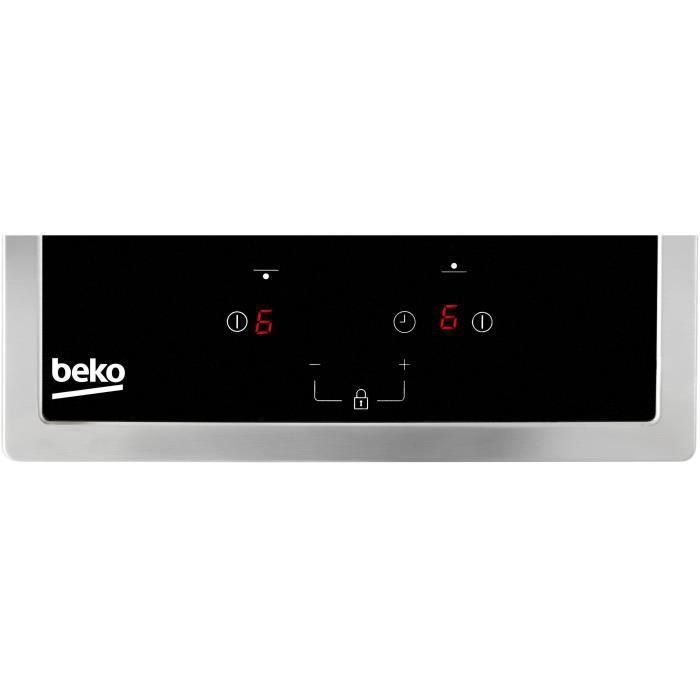 BEKO HDMC32400TX - Placa vitrocerámica - 2 zonas - 3000W - L28.8 x P57cm - Revestimiento de vidrio - Negro 2 BEKO HDMC32400TX - Placa vitrocerámica - 2 zonas - 3000W - L28.8 x P57cm - Revestimiento de vidrio - Negro 2