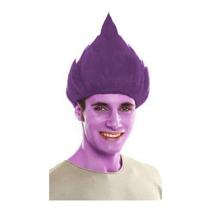 Peluca de troll morada 1 Peluca de troll morada 1