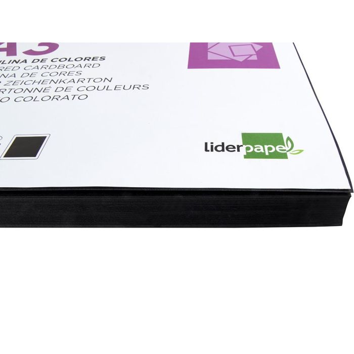 Cartulina Liderpapel A3 180 gr-M2 Negro Paquete De 100 Hojas 4