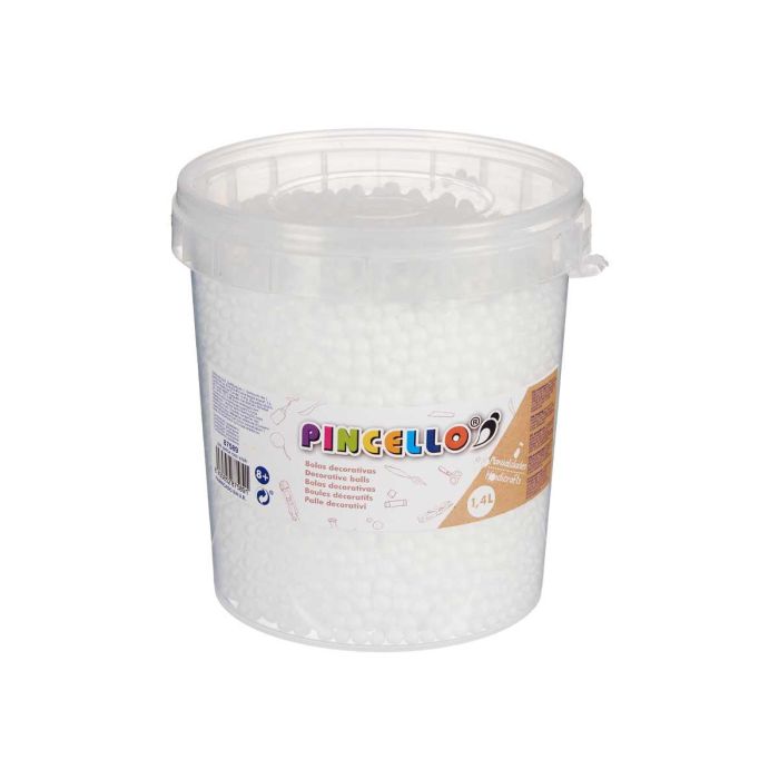 Bote Bolas Poliespan Blanco Pincello 13X14CM (6 Unidades) 1 Bote Bolas Poliespan Blanco Pincello 13X14CM (6 Unidades) 1