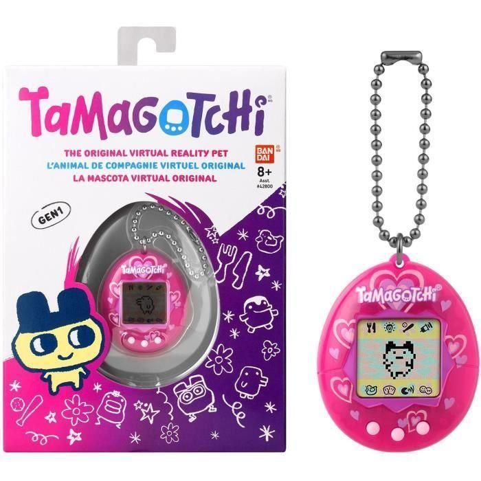 BANDAI - Tamagotchi - Tamagotchi original - Mucho amor - animal electrónico virtual con pantalla a color, 3 botones y juegos - 42975 BANDAI - Tamagotchi - Tamagotchi original - Mucho amor - animal electrónico virtual con pantalla a color, 3 botones y juegos - 42975