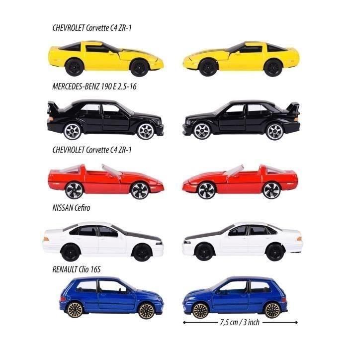 Majorette SMOB212052021 Caja de 5 Coches Rueda Libre Youngster Años 90 1