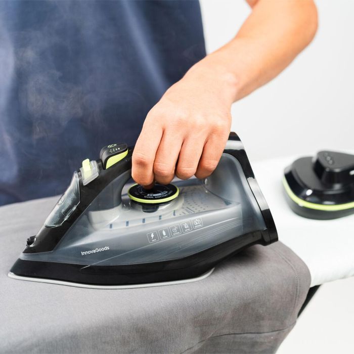 Plancha de Vapor Sin Cable 2 en 1 Stiron InnovaGoods 2400 W 20-30 g/min Plancha de Vapor Sin Cable 2 en 1 Stiron InnovaGoods 2400 W 20-30 g/min